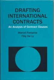 Drafting international contracts by Fontaine, Marcel docteur en droit.