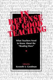 Cover of: In Defense of Good Teaching