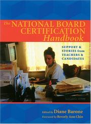 Cover of: The National Board Certification Handbook by Diane M. Barone