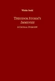 Cover of: Theodor Storm's Immensee: a critical overview