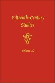 Cover of: Fifteenth-Century Studies Vol. 27: A Special Issue on Violence in Fifteenth-Century Text and Image (Fifteenth-Century Studies)