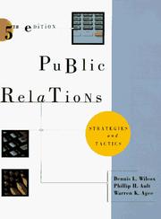 Cover of: Public relations by Dennis L. Wilcox