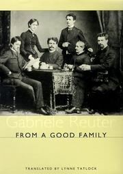 Cover of: From a good family