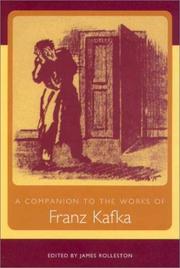 Cover of: A Companion to the Works of Franz Kafka (Studies in German Literature Linguistics and Culture) by James Rolleston
