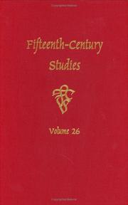 Cover of: Fifteenth-Century Studies Vol. 26 (Fifteenth-Century Studies)