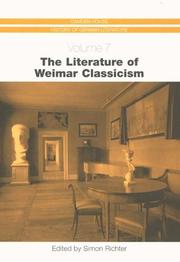Cover of: The Literature of Weimar Classicism (Camden House History of German Literature) (Camden House History of German Literature)