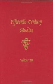 Cover of: Fifteenth-Century Studies Vol. 28 (Fifteenth-Century Studies)