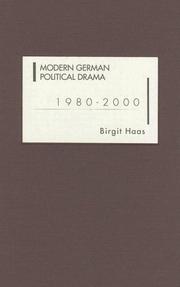 Cover of: Modern German Political Drama 1980-2000 (Studies in German Literature Linguistics and Culture)