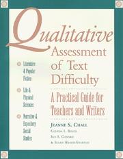 Cover of: Qualitative Assessment of Text Difficulty | Glenda L. Bissex