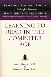 Cover of: Learning to Read in the Computer Age (Reading to Practice)