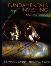 Cover of: Fundamentals of Investing: Using Financial and Business Calculators