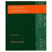 Cover of: Ecological methodology