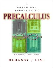 Cover of: A graphical approach to precalculus by E. John Hornsby
