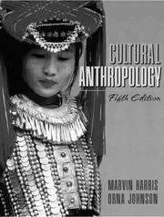 Cover of: Cultural anthropology by Marvin Harris