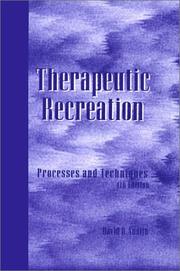 Cover of: Therapeutic Recreation Processes and Techniques by David R. Austin