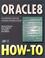 Cover of: Oracle8 how-to