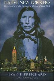 Cover of: Native New Yorkers by Evan T. Pritchard