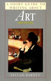 Cover of: A short guide to writing about art