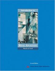 Cover of: Introduction to real analysis by Manfred Stoll
