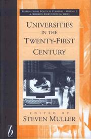 Cover of: Universities in the twenty-first century