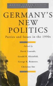 Cover of: Germany's New Politics by Gerald R. Kleinfeld