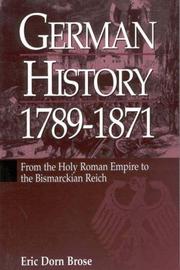 Cover of: German history, 1789-1871