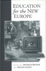 Cover of: Education for the new Europe by edited by Dietrich Benner and Dieter Lenzen.