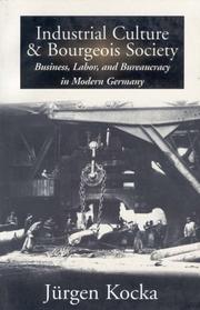 Cover of: Industrial culture and bourgeois society: business, labor, and bureaucracy in modern Germany