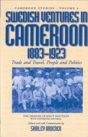 Cover of: Swedish Ventures in Cameroon, 1833-1923: Trade and Travel, People and Politics (Cameroon Studies, Vol 4)