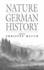 Cover of: Nature in German history