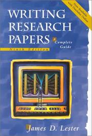 Cover of: Writing Research Papers by James D. Lester
