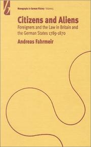 Cover of: Citizens and aliens by Andreas Fahrmeir