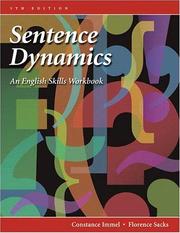 Cover of: Sentence Dynamics by Constance Immel, Florence Sacks