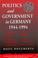 Cover of: Politics and government in Germany, 1944-1994