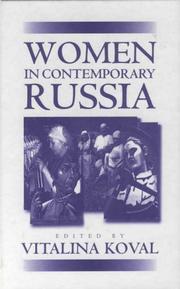Cover of: Women in contemporary Russia | 