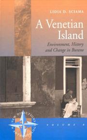Cover of: A Venetian island: environment, history, and change in Burano