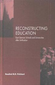 Cover of: Reconstructing education by Rosalind M. O. Pritchard