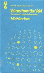 Cover of: Voices from the void by S. Dalton-Brown, S. Dalton-Brown