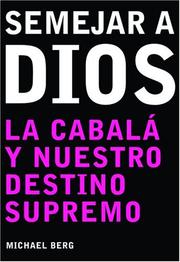 Cover of: Ser como Dios: Becoming Like God, Spanish-Language Edition