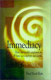 Cover of: Immediacy  by Fred E. Katz