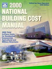 Cover of: 2000 National Building Cost Manual (National Building Cost Manual, 2000) | Dave Ogershok