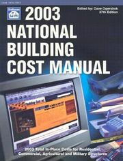 Cover of: 2003 National Building Cost Manual (National Building Cost Manual, 2003)