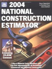 Cover of: 2004 National Construction Estimator