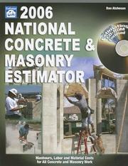 Cover of: 2006 National Concrete & Masonry Estimator (National Home Improvement Estimator)