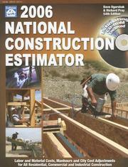 Cover of: 2006 National Construction Estimator