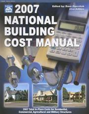Cover of: 2007 National Building Cost Manual