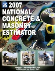 Cover of: 2007 National Concrete & Masonry Estimator