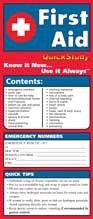 Cover of: First Aid Laminate Reference Charts (Quickstudy: Health)
