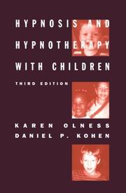Cover of: Hypnosis and hypnotherapy with children