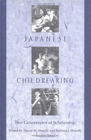 Cover of: Japanese Childrearing by 